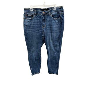 Judy Blue Women's 18W Plus Jeans Relaxed Fit Blue Stretch Denim JB82251DK-CO-PL